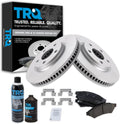 TRQ Front Ceramic Brake Pad & Coated Rotor Kit for LaCrosse Grand Prix