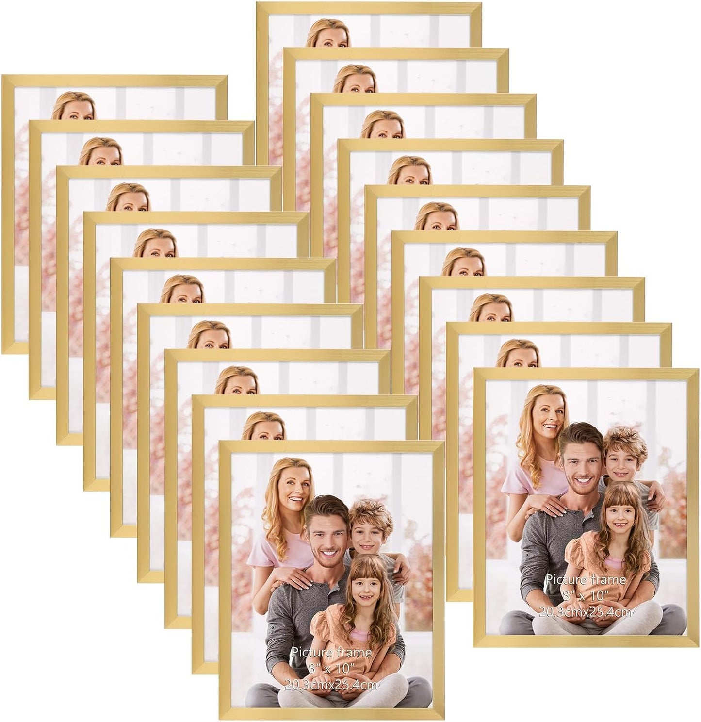 WIFTREY 8x10 Picture Frame Set of 18 for Wall or Tabletop