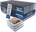 Premium Seamless 20PT - 360PT Thick Top Loaders for Cards - Clear
