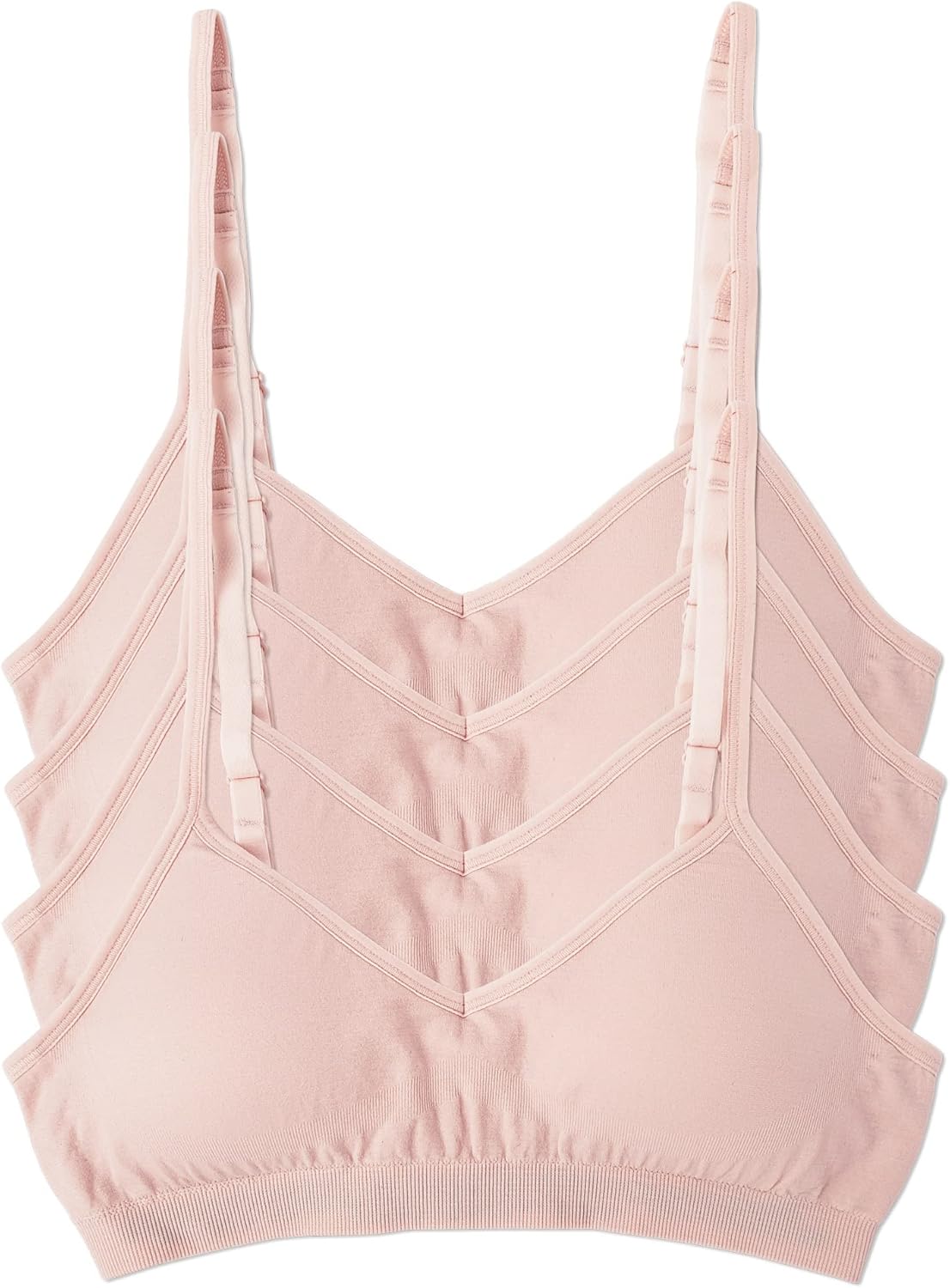 Kalon Womens Demi Padded Wireless Bralette 4 Pack for Comfort