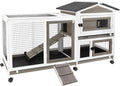 Durable 2-Story Rabbit Hutch for Indoor and Outdoor Use