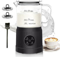4-in-1 Electric Milk Frother for Lattes and Cappuccinos at Home