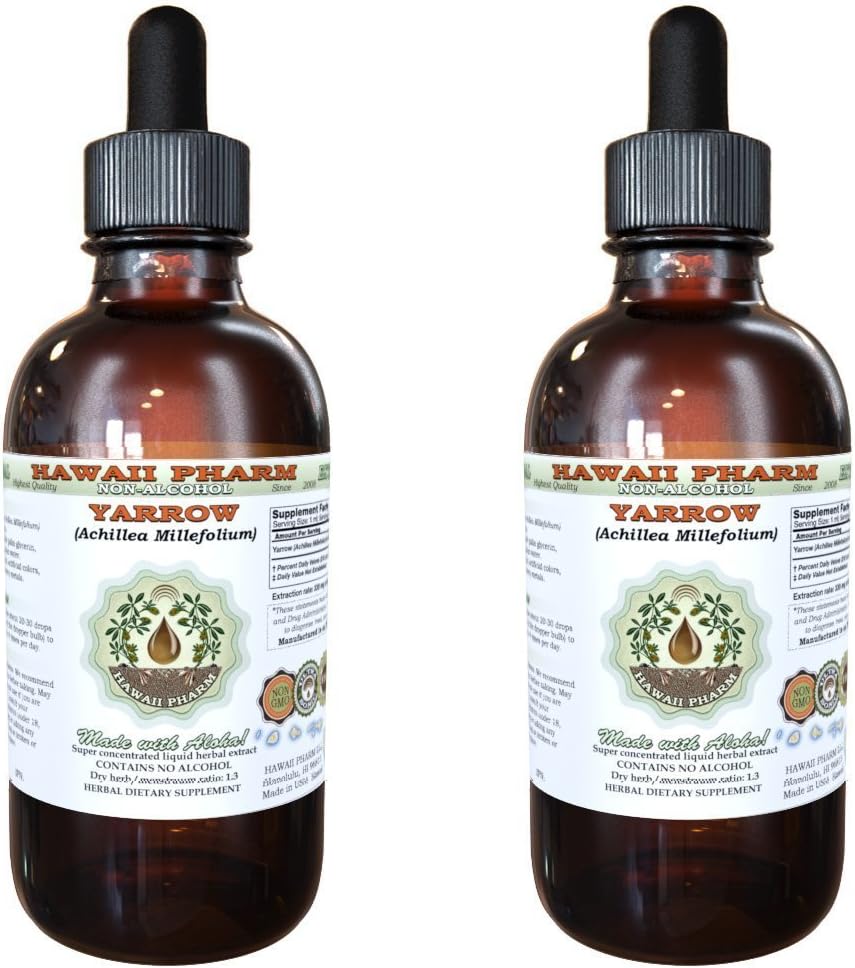 Yarrow Alcohol-Free Liquid Extract for Natural Herbal Wellness