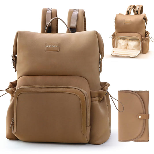 Diaper Bag Backpack with Large Capacity and Unique Design