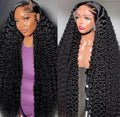 13x6 Lace Front Wigs Human Hair Deep Wave 28in - Natural Look