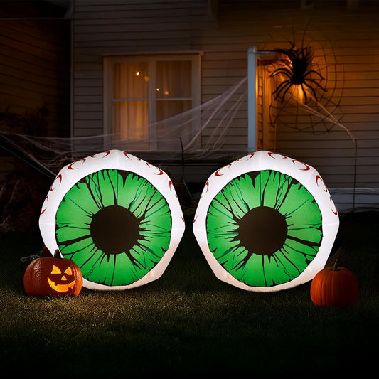Outvita Halloween Inflatables Set of Lighted Eyes for Decor