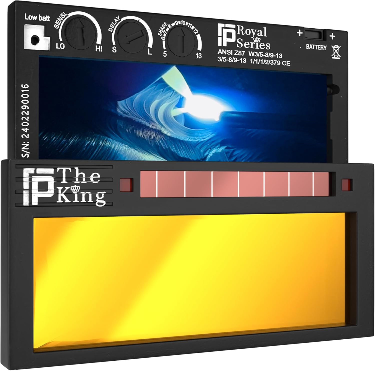 Ridge Products Gold Auto Darkening Welding Lens - True Color Blue, Adjustable for Standard Hoods!