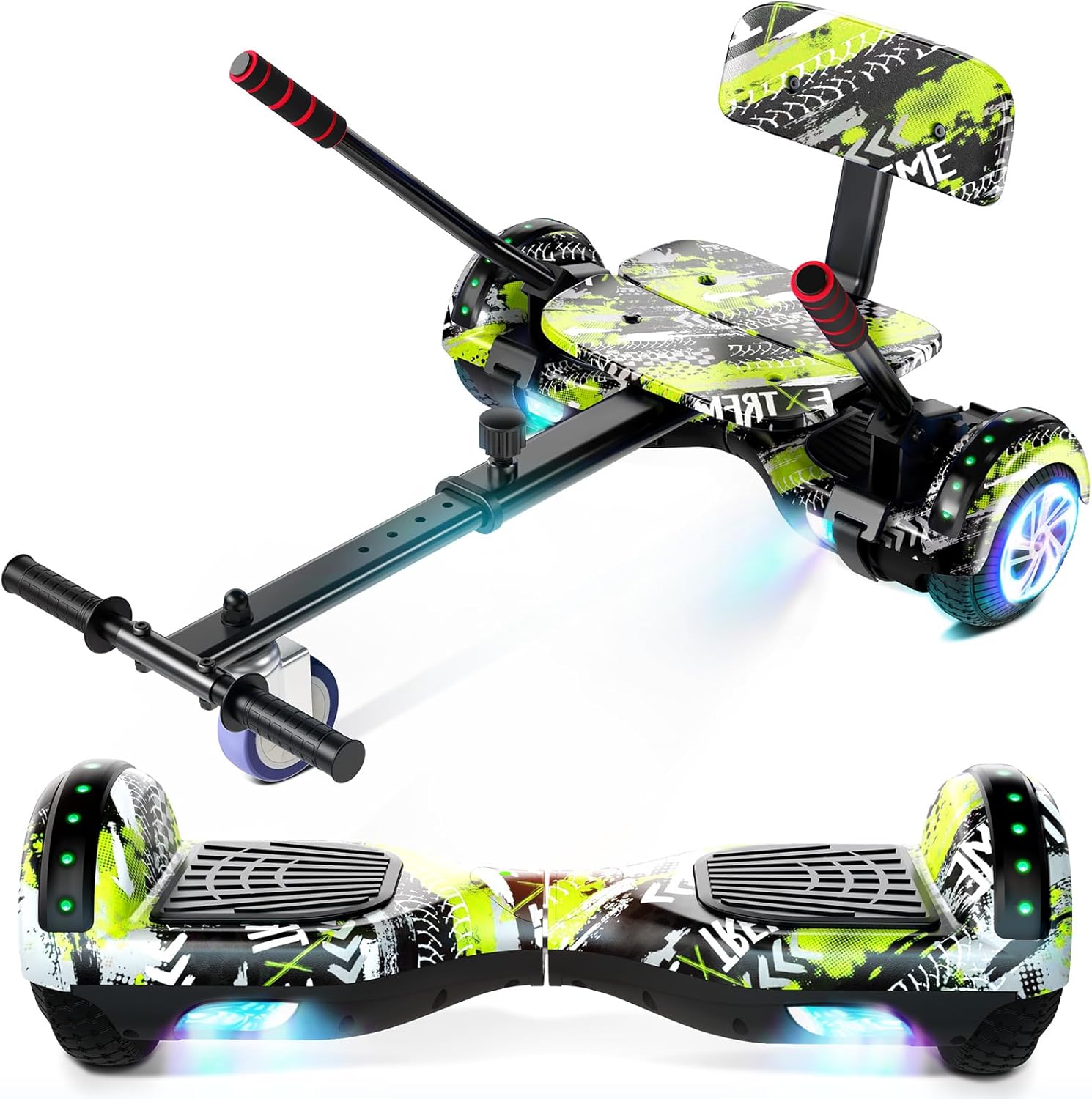 Self Balancing Scooter with Seat for Kids and Adults Fun Ride