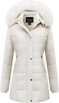 Velvet Puffer Jacket with Faux Fur Hood - Warm Vintage Style