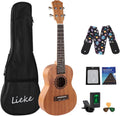 LIEKE Concert Ukulele 23 in Concert Ukulele for Beginners - Clear Warm