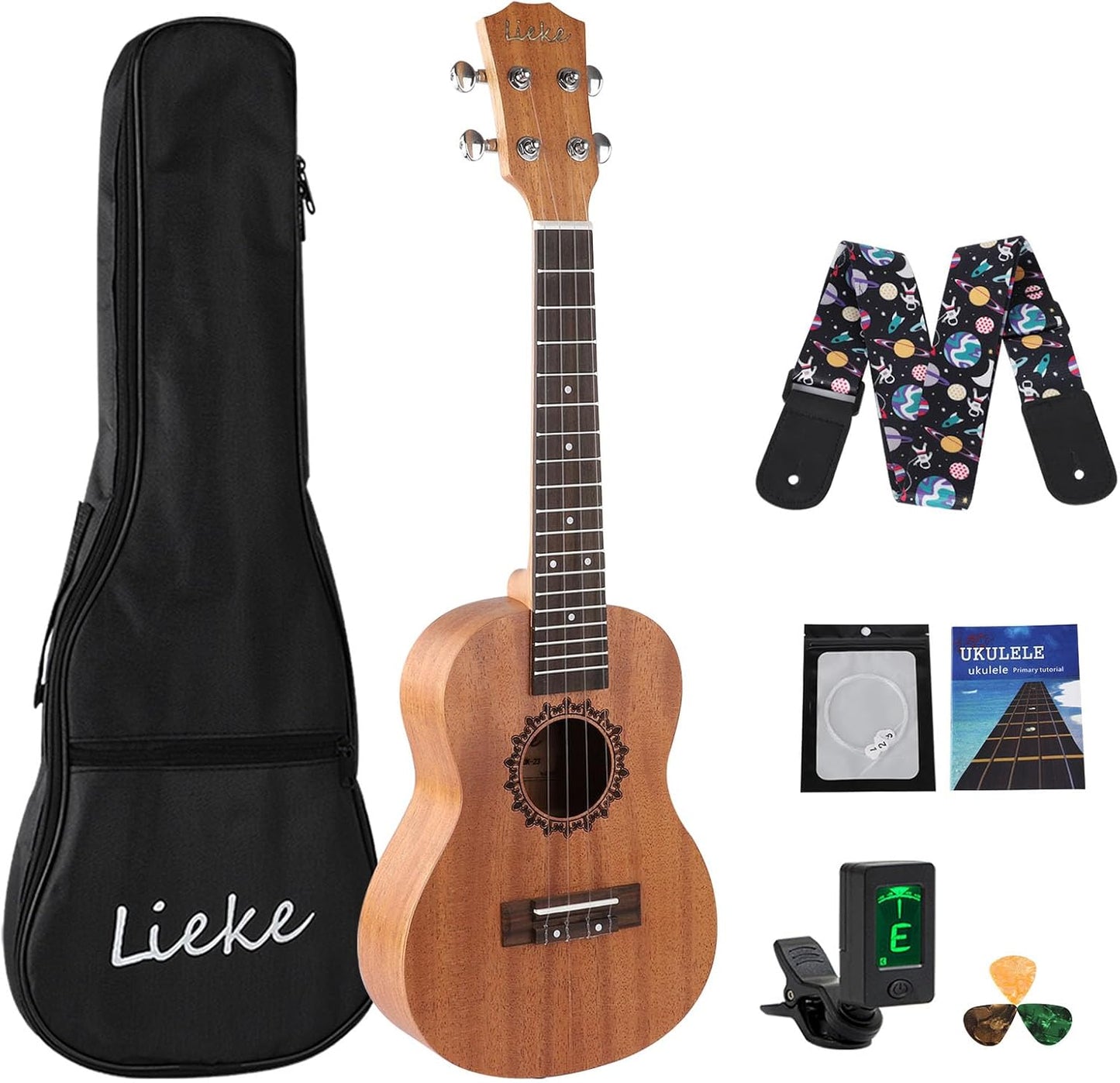 LIEKE 23 Inch Concert Ukulele for Kids and Adults Beginners
