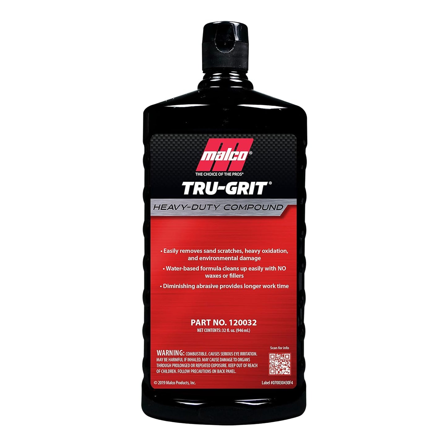 Malco Tru Grit Heavy Duty Buffing Compound for Car Detailing
