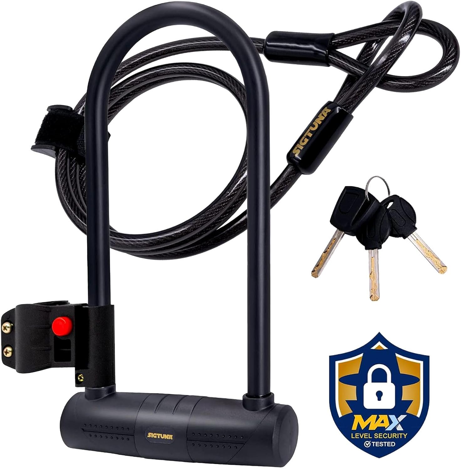 Sigtuna Bike U Lock: Heavy Duty Anti Theft Security Lock