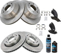 TRQ Brake Pad & Rotor Kit Metallic Front Rear - Complete OE