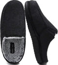 Mens Felt Slippers Wool and Cotton-Blend Memory Foam - Indoor/Outdoor
