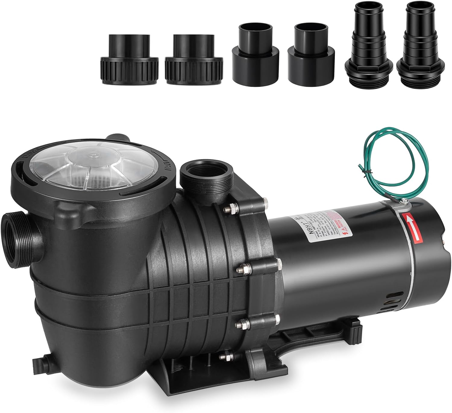 1.5 HP Pool Pump for Above Ground Pools with Strainer Basket