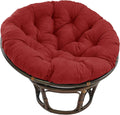 Blazing Needles Microsuede Papasan Cushion, 48 in - Soft Cardinal Red