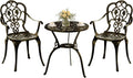 Patio Bistro Set of 2, Durable Cast Aluminum Outdoor Furniture