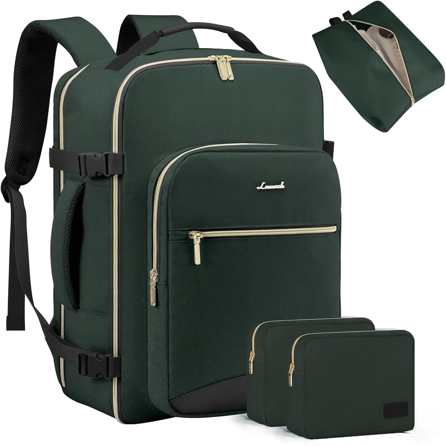 LOVEVOOK Travel Backpack for Women Men, 40L Flight Approved
