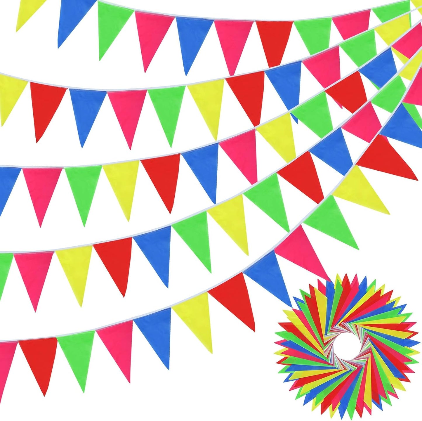 Multicolor Pennant Banner Flags for Celebrations and Parties