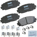 Bendix Priority1 CFC1184A Ceramic Front Brake Pads - Quiet, OE Fit