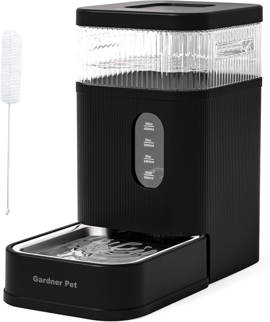 Automatic Dog Water Dispenser with Stainless Steel Bowl 8.5L