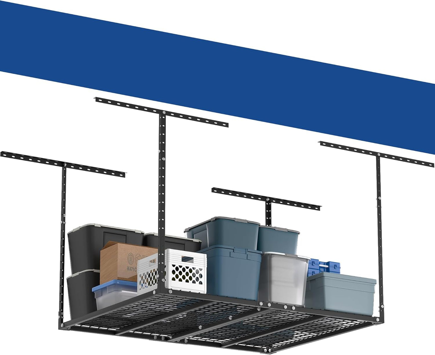 GIOTORENT 3x4FT Heavy Duty Overhead Garage Storage Rack Review