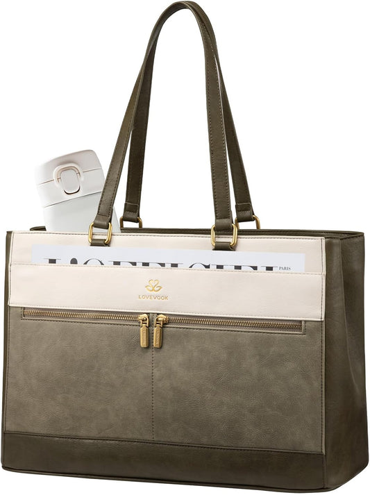LOVEVOOK Laptop Bag for Women - Stylish 15.6 Inch Tote