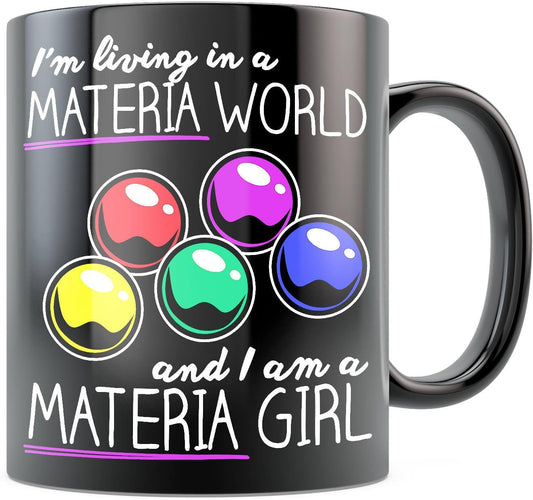Ff7 Final Fantasy Materia Black Mug