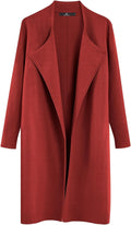 LILLUSORY Women's Long Cardigan Sweaters - Cozy Oversized Coatigan