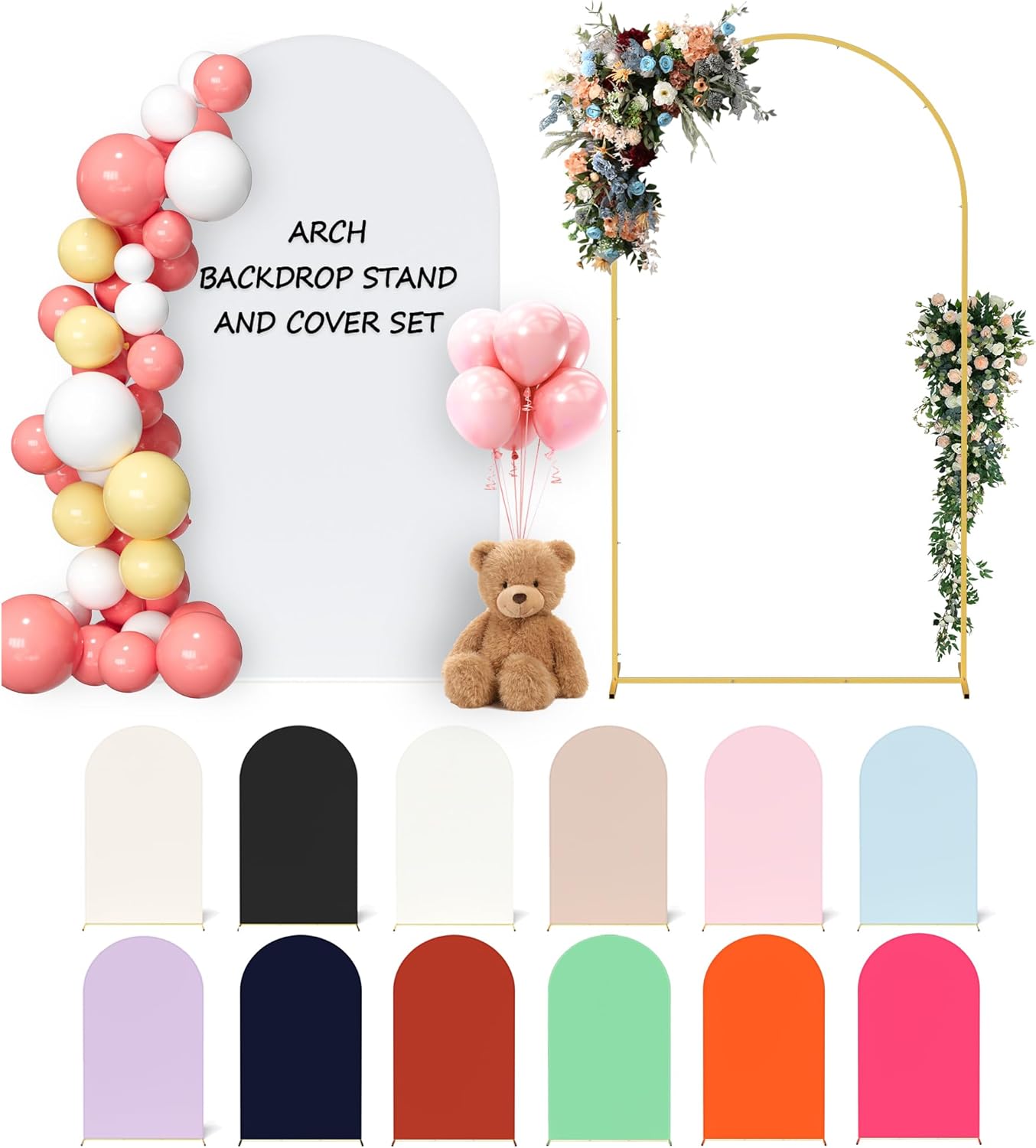 Arch Backdrop Stand and Cover Set for Stunning Events