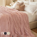 Connecticut Home Co Bedding Blanket King 108x90 - Soft Shag & Sherpa