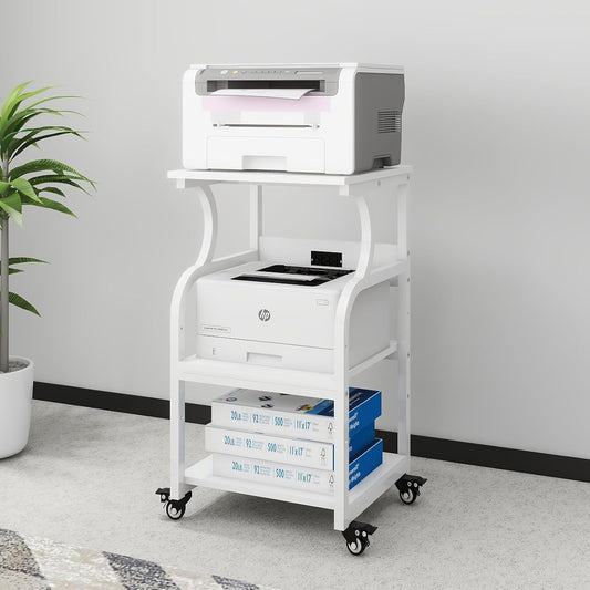 Rolling Printer Stand for Home Office Organization