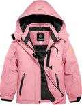 GEMYSE Girl's Waterproof Ski Snow Jacket Fleece Windproof Winter