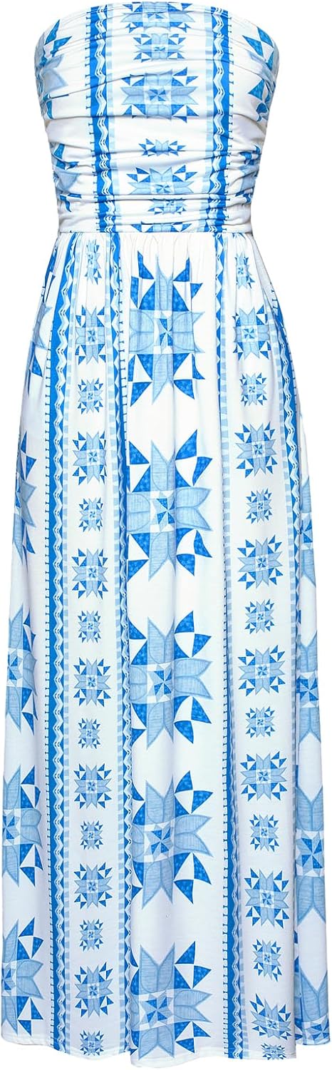 Stylish Strapless Maxi Dress with Pockets for Every Occasion
