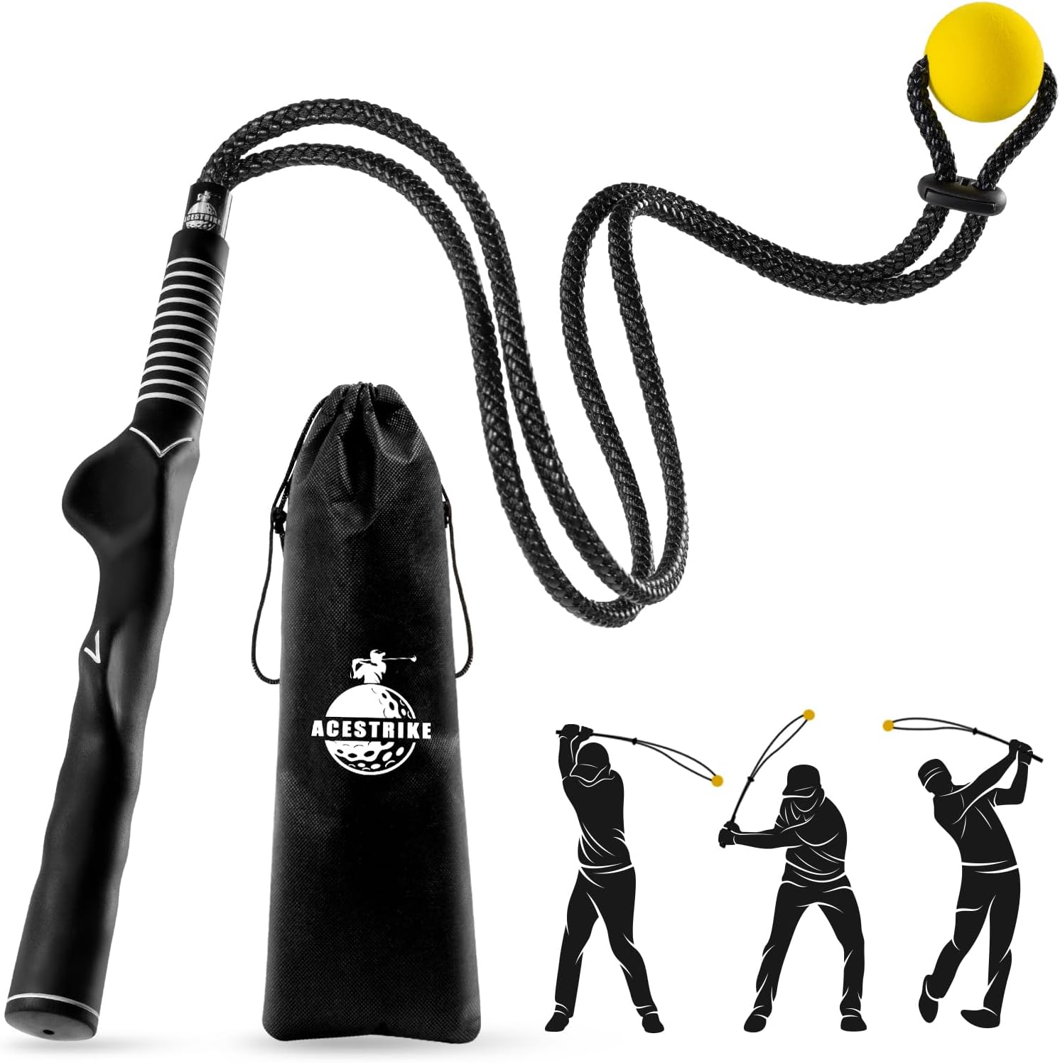 Golf Swing Rope Trainer - ACESTRIKE Speed & Strength Boost