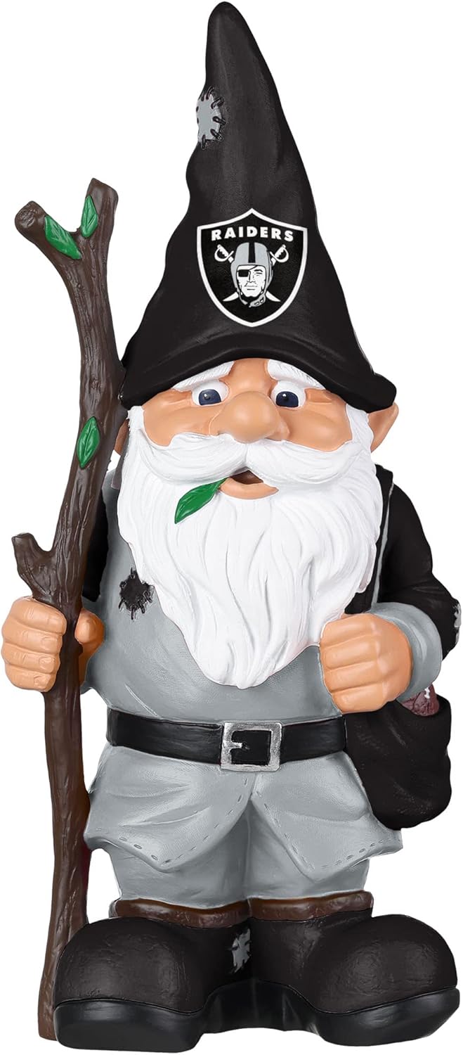 FOCO NFL Unisex-Adult Team Logo Holding Stick Garden Statue