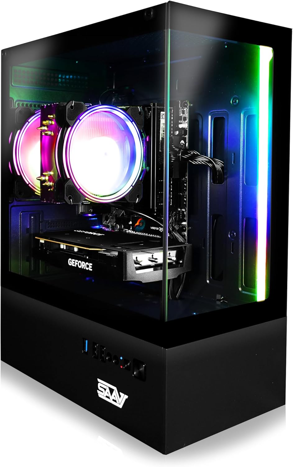 SAAV X8 2025 Gaming PC Tower with Ryzen 5 and RTX 3050 Power
