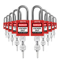 TRADESAFE Lockout Tagout Locks Set - 10 Red Loto Locks for Safety