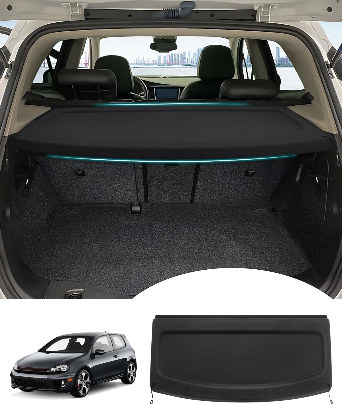 Powerty Cargo Cover for VW Golf 6 Mk6 2010-2014 Trunk Shield