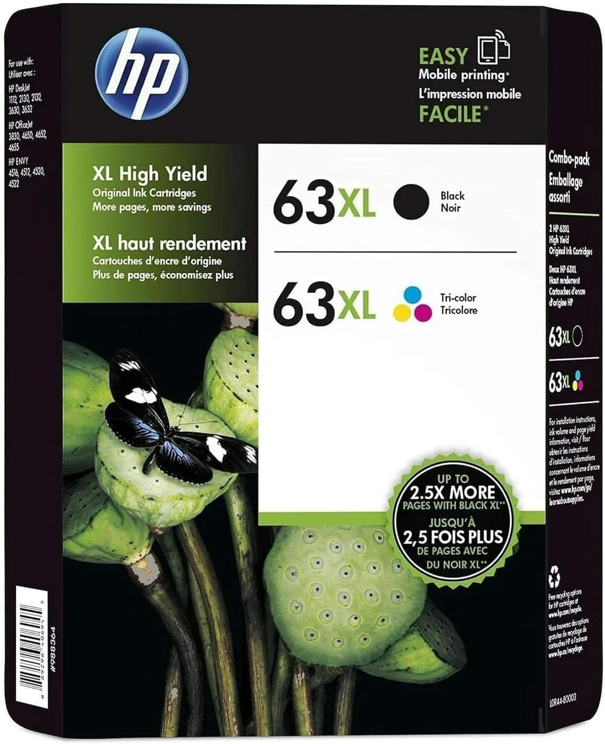 HBB 63XL Ink Cartridges Black and Tri-Color Combo Kit Review