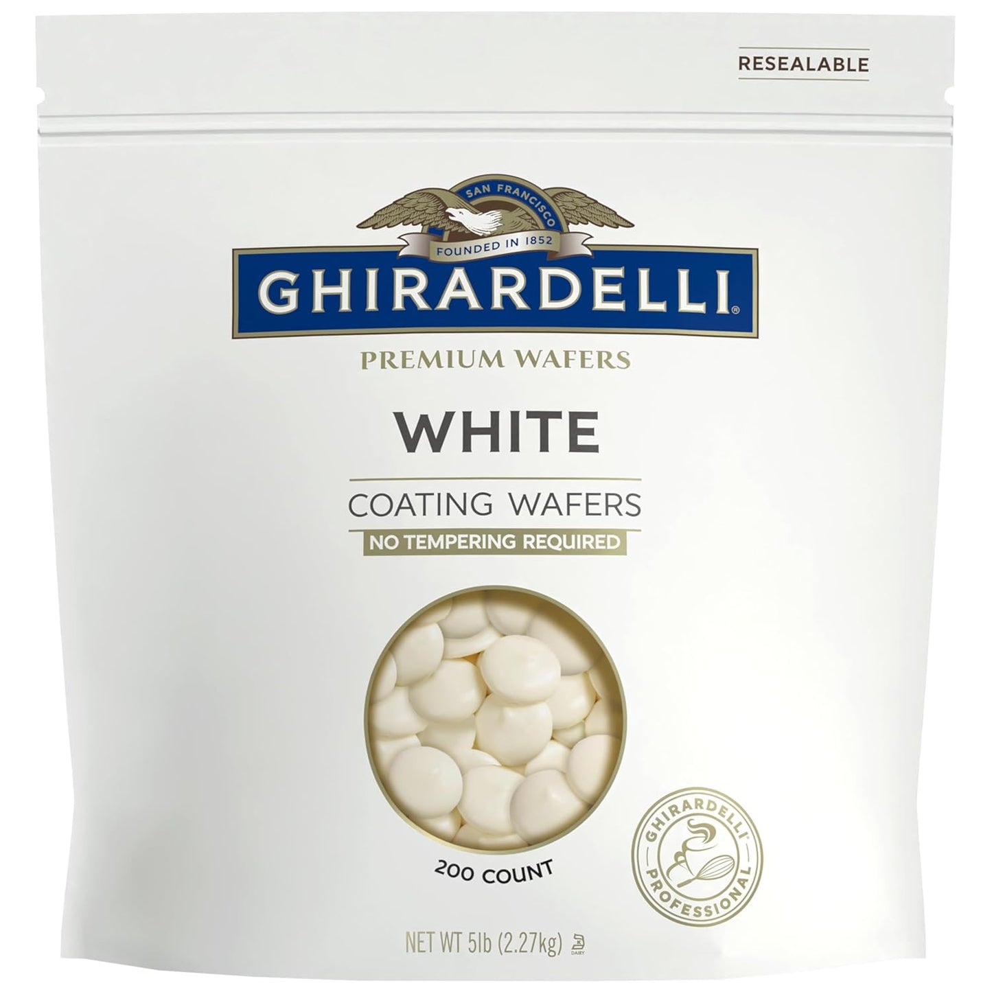 Ghirardelli Premium White Coating Wafers for Delicious Treats