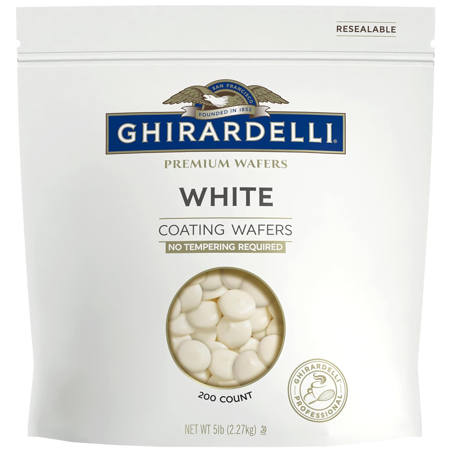 Ghirardelli Premium White Coating Wafers for Delicious Treats