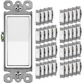 Single-Pole Light Switch 15A 120/277V - Reliable Decor Paddle Switch