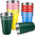 Stainless Steel Pint Cups 20 Pack Unbreakable Metal Tumblers