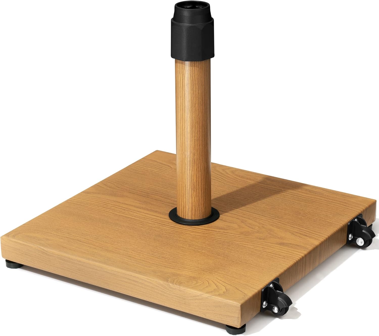 42lbs Heavy Duty Patio Umbrella Base with Wheels for Stability