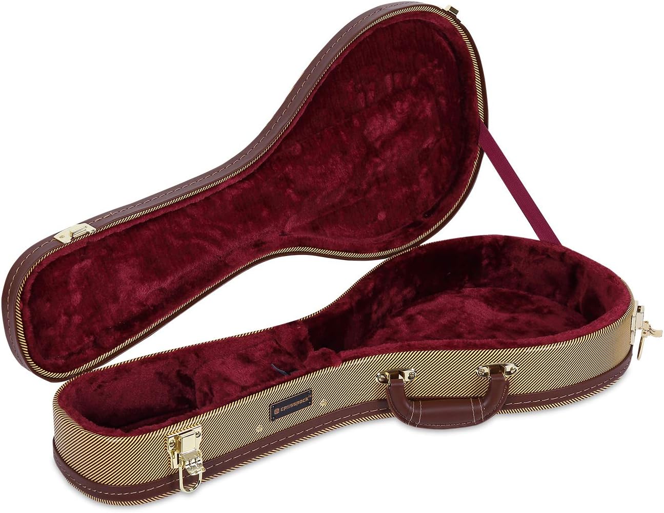 Crossrock A-Style Mandolin Case with Heavy Duty Protection