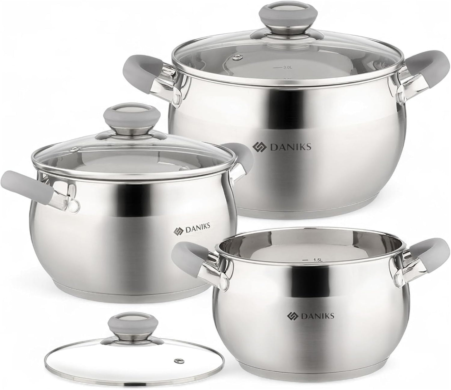 Daniks Modern 6-Piece Stainless Steel Cookware Set Review