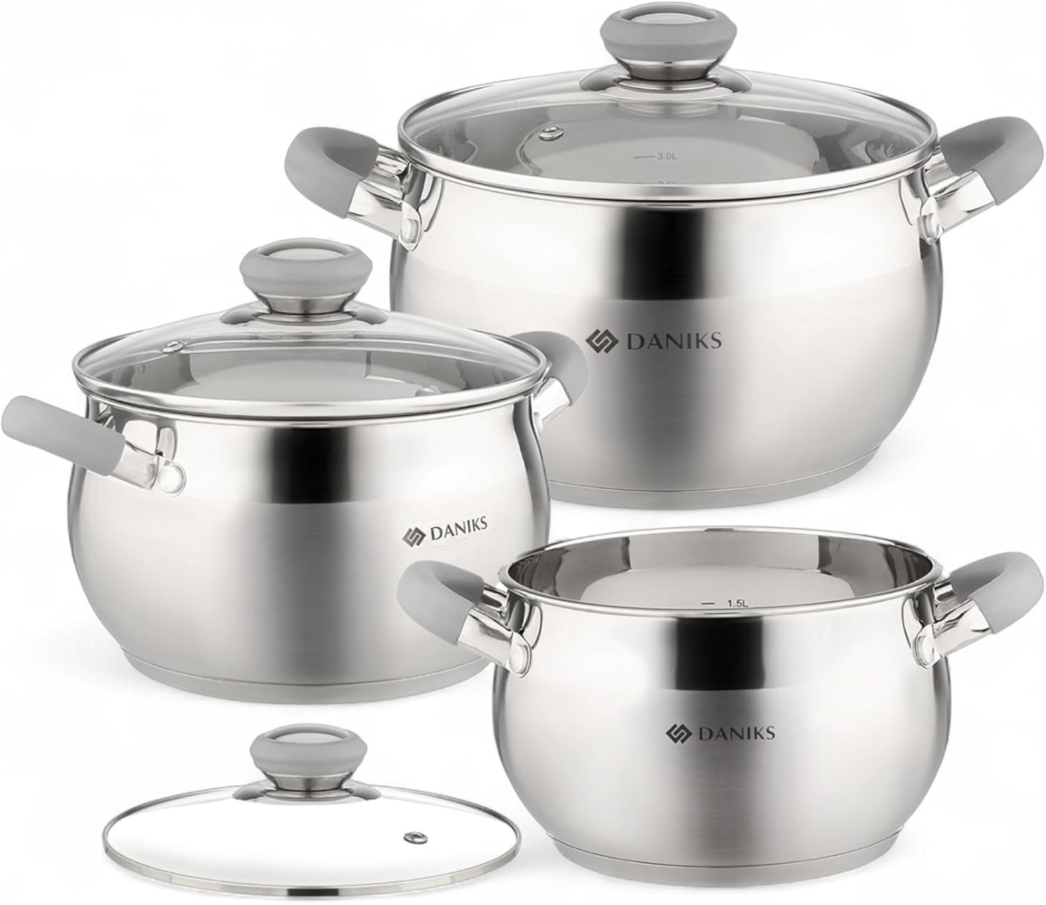 Daniks Modern 6-Piece Stainless Steel Cookware Set Review