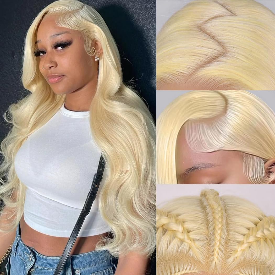 613 Lace Front Wig Human Hair Body Wave 28 Inch for Women